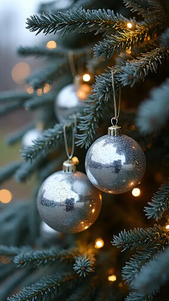 nostalgic shimmering vintage christmas decoration