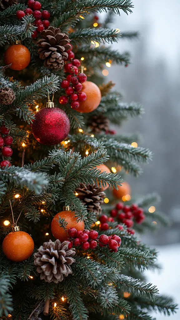 festive aromatic woodland inspired christmas garland