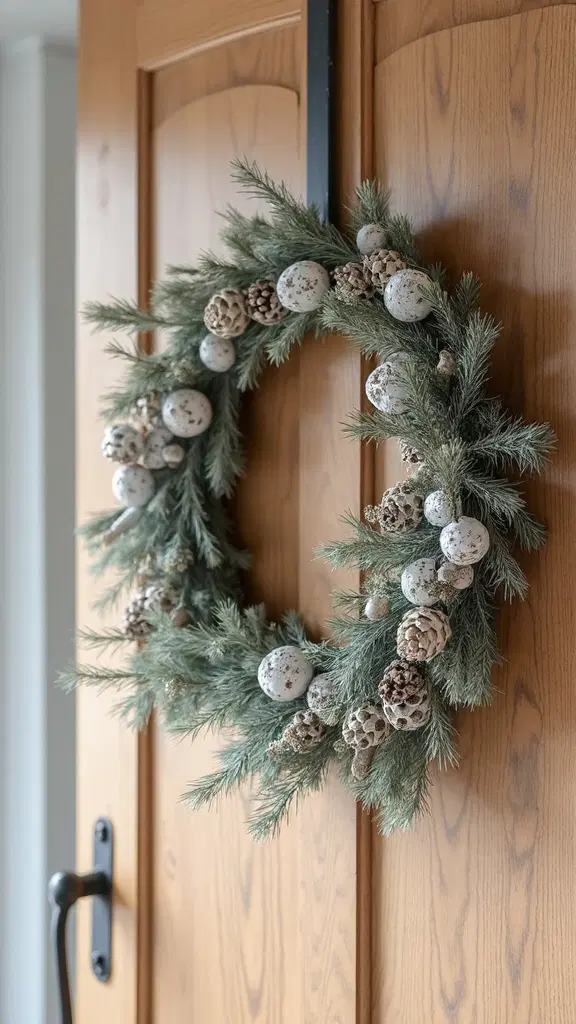 minimalist Scandinavian style wreath