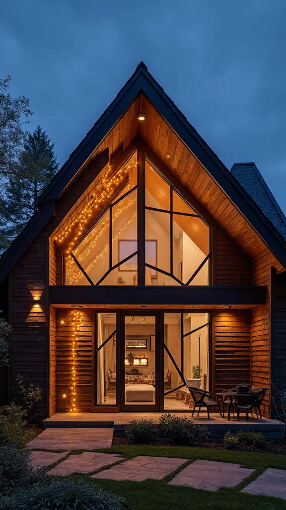 geometric LED light installations