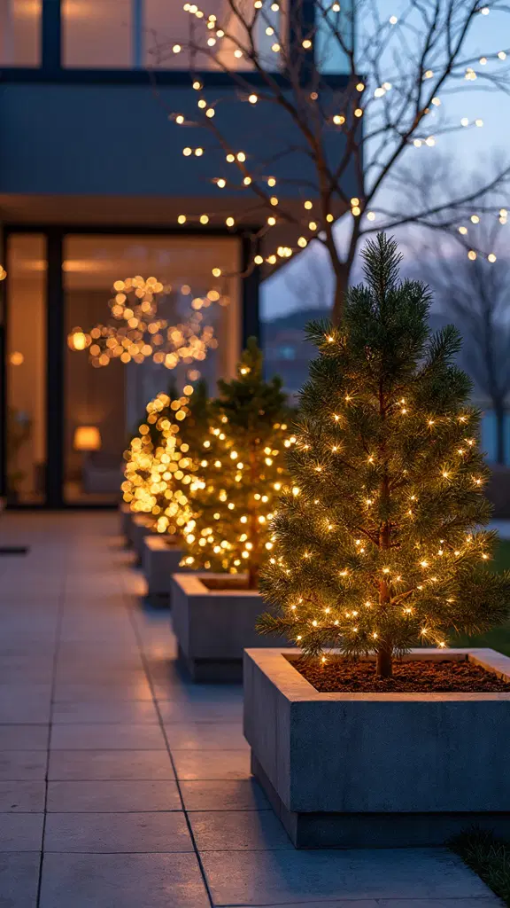 minimalist garden accent lighting