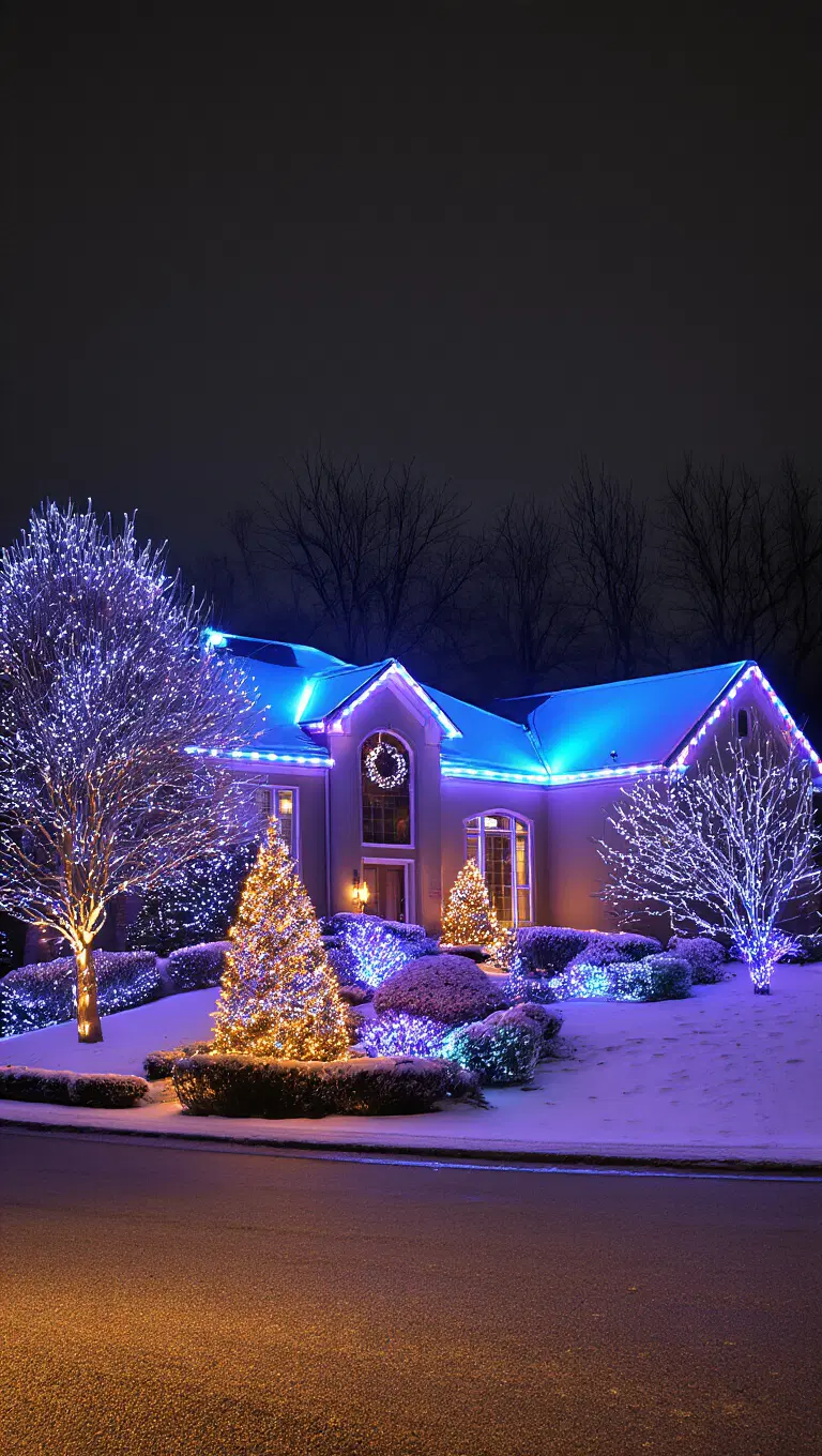 musical holiday light synchronized display