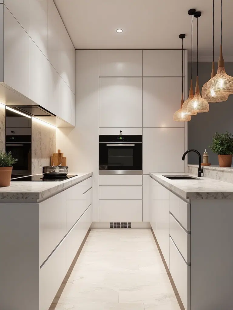 vertical kitchen cabinetry for more space