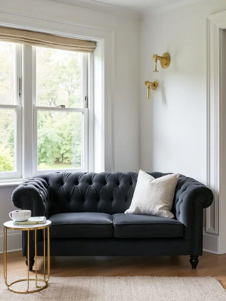 stylish small chesterfield sofas