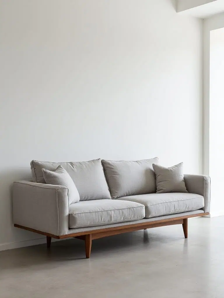sleek sofas with legs