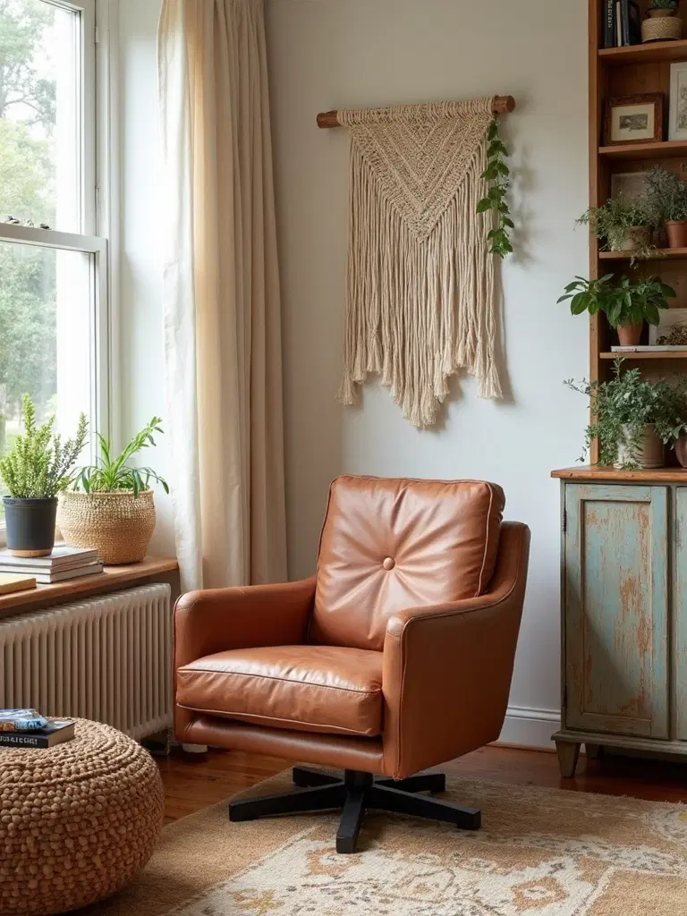 vegan faux leather swivel chair sustainable design