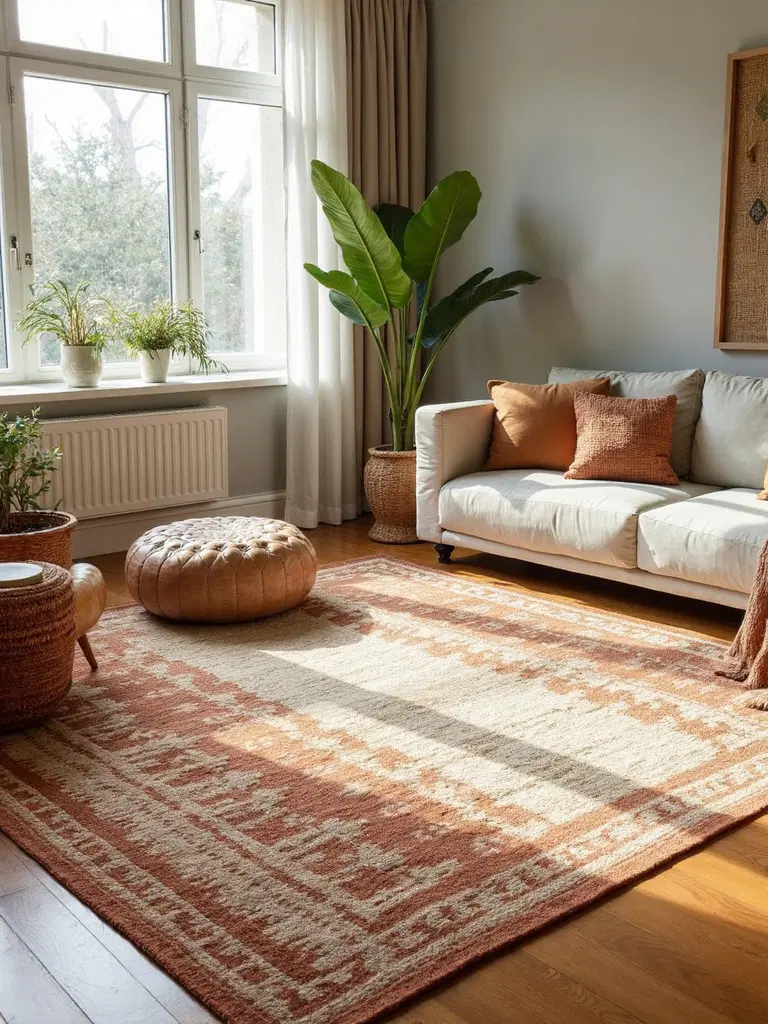 versatile flat-weave boho rugs