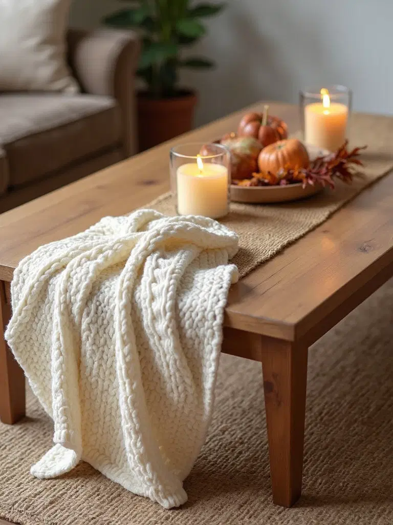 rustic textured table decor