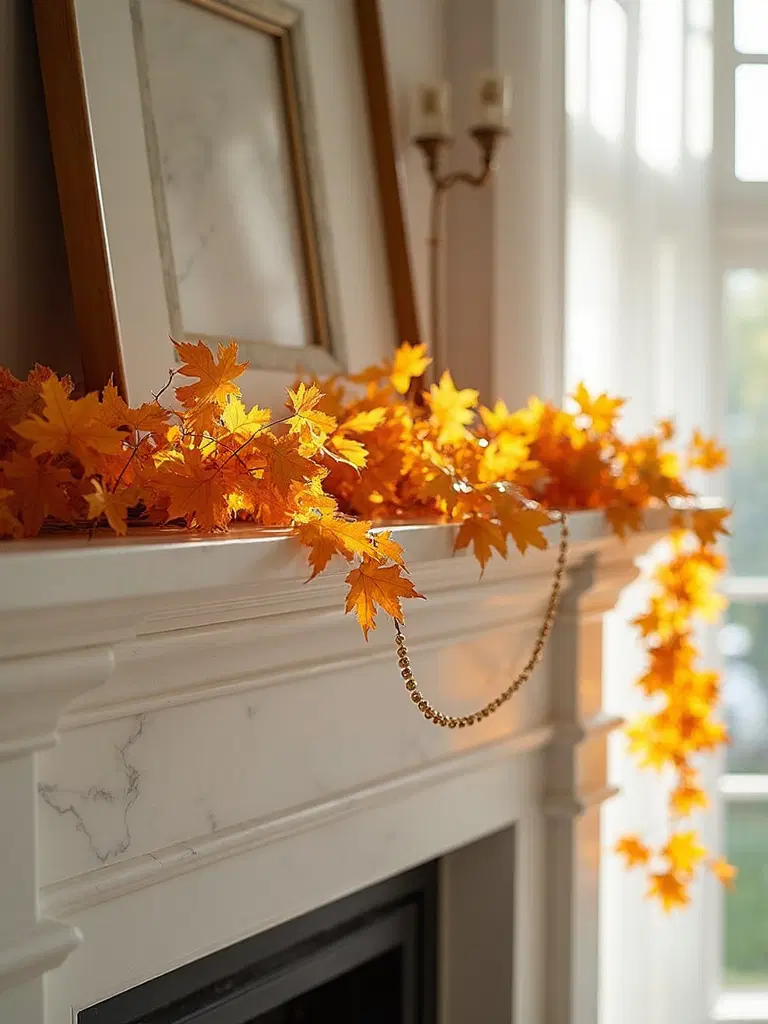 preserved oak leaf garland