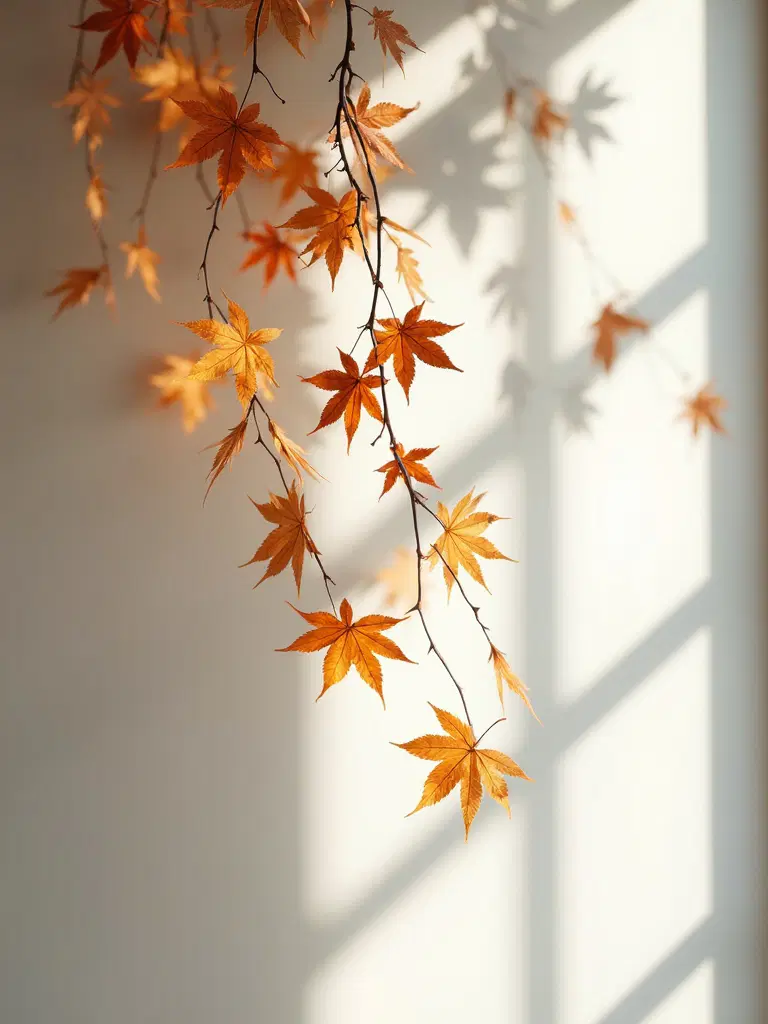 delicate leaf string garland