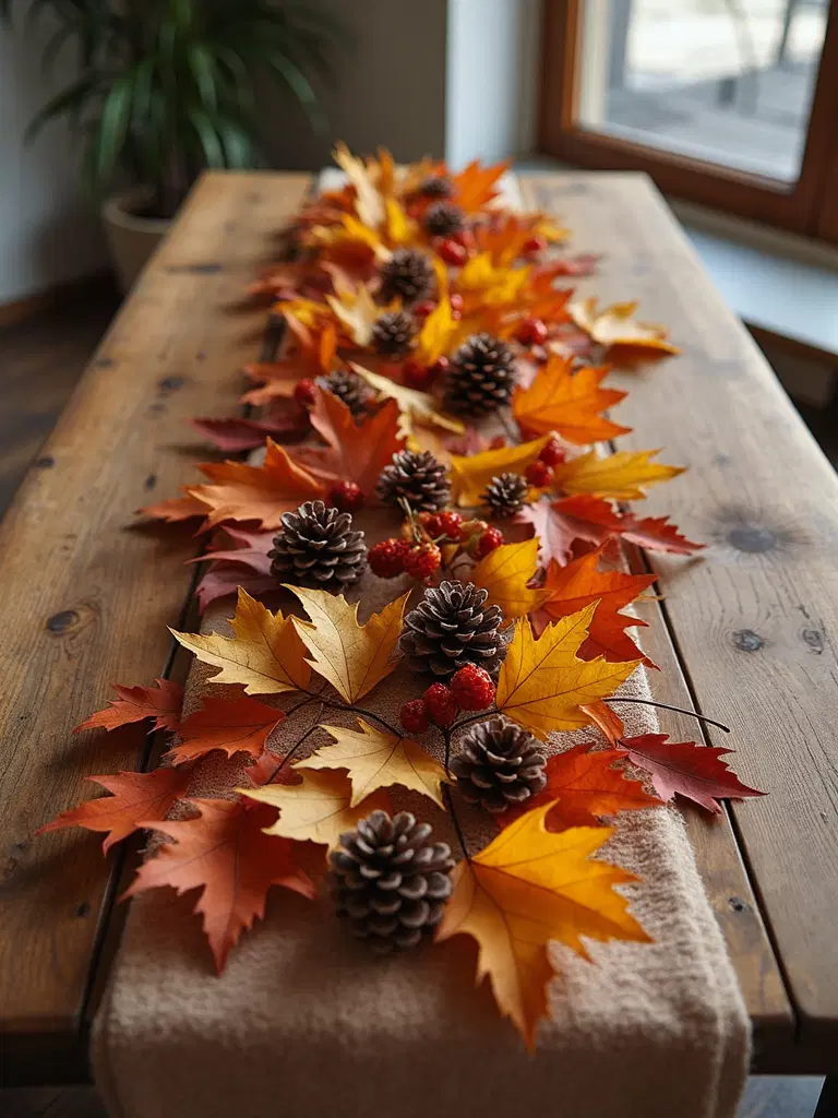 autumn inspired table decor