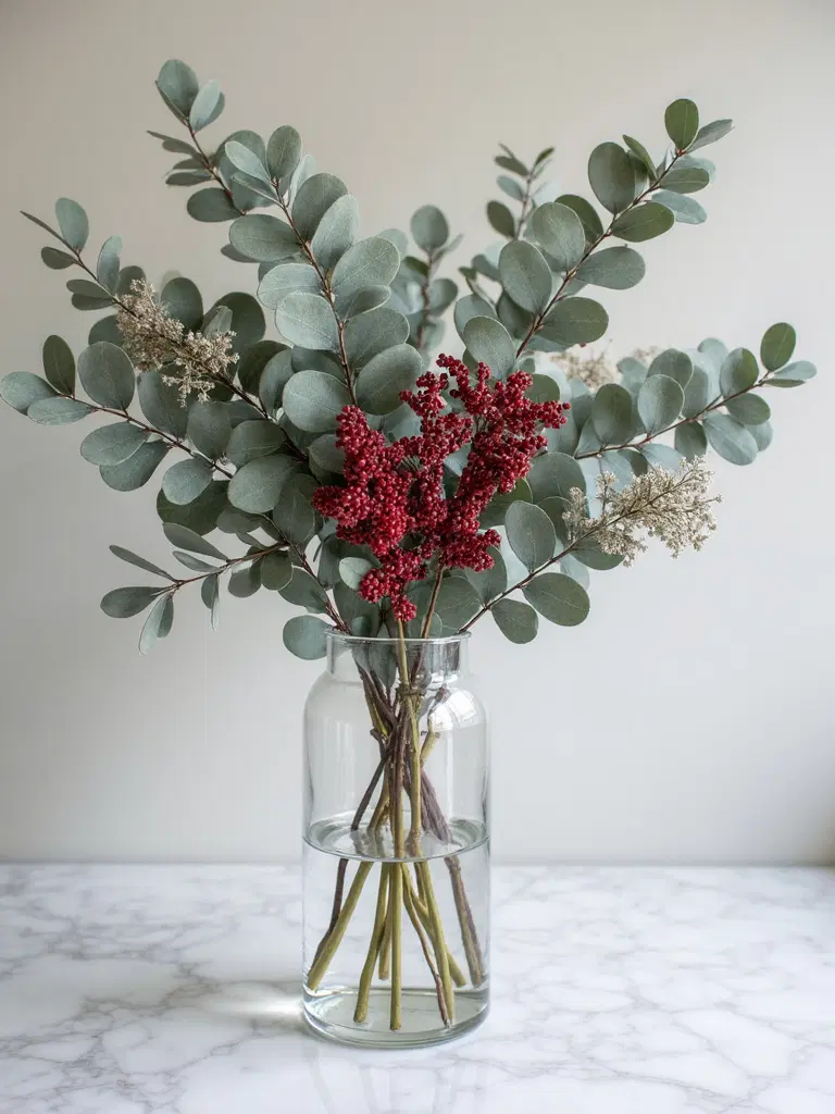 eucalyptus berry fall arrangements