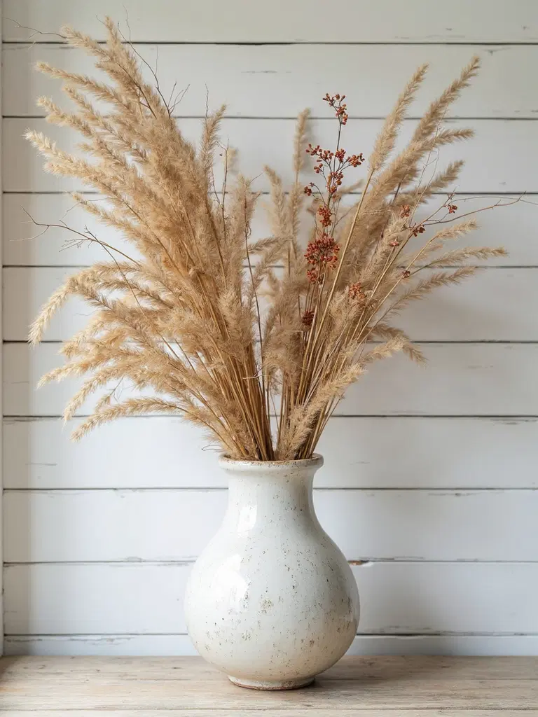 farmhouse autumn branch arrangements