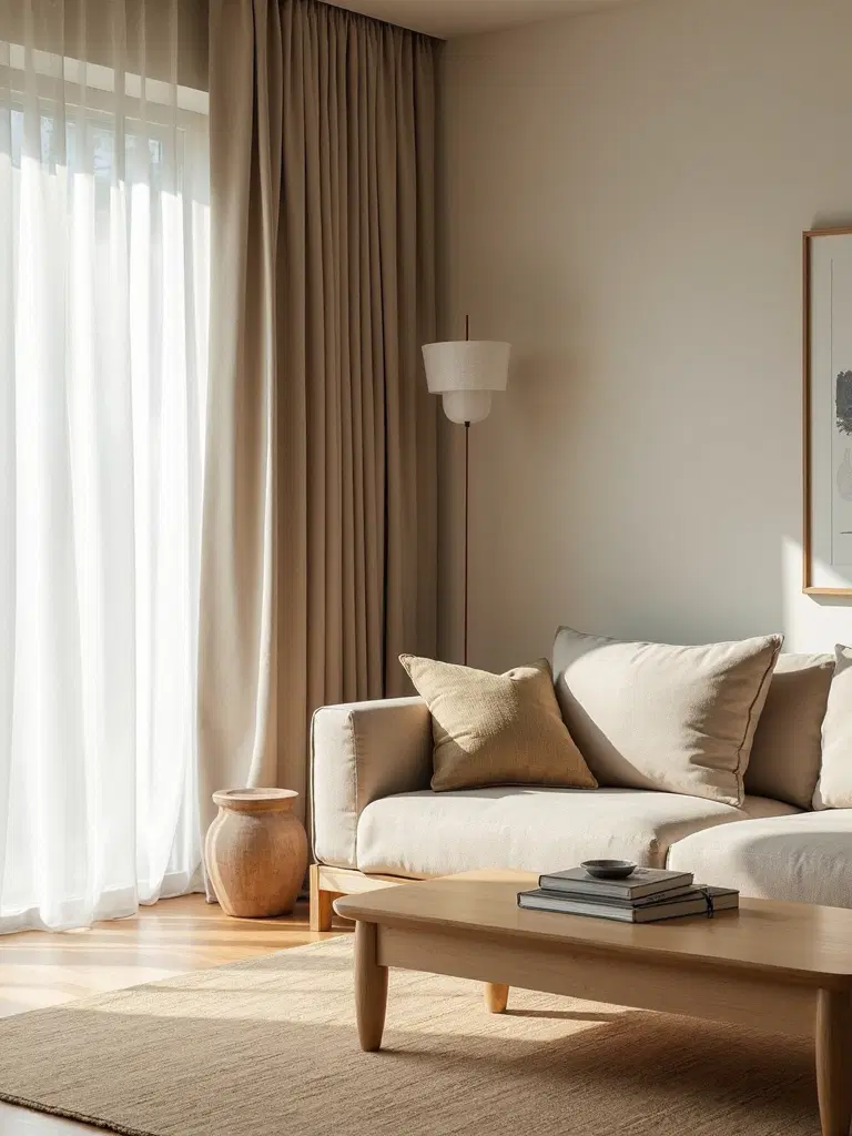 minimalist low-profile furniture