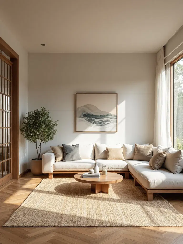 subtle patterning for Japandi interiors