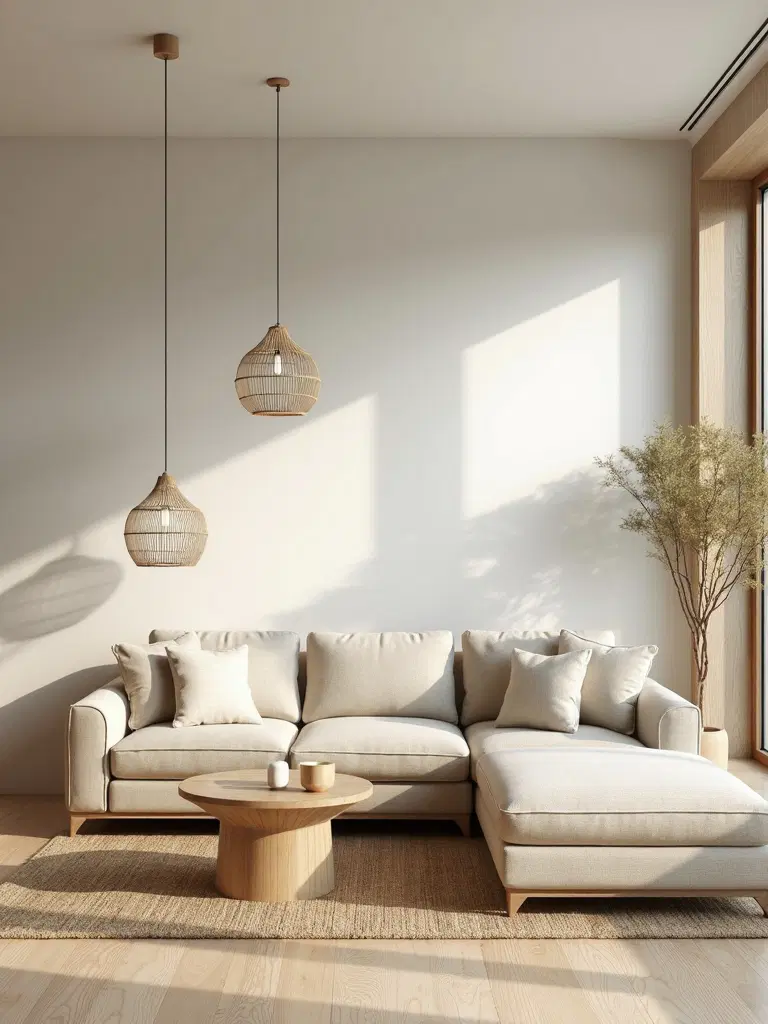 zen minimalist seating layout