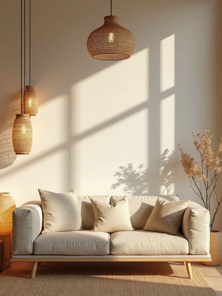 layered cozy lighting setup