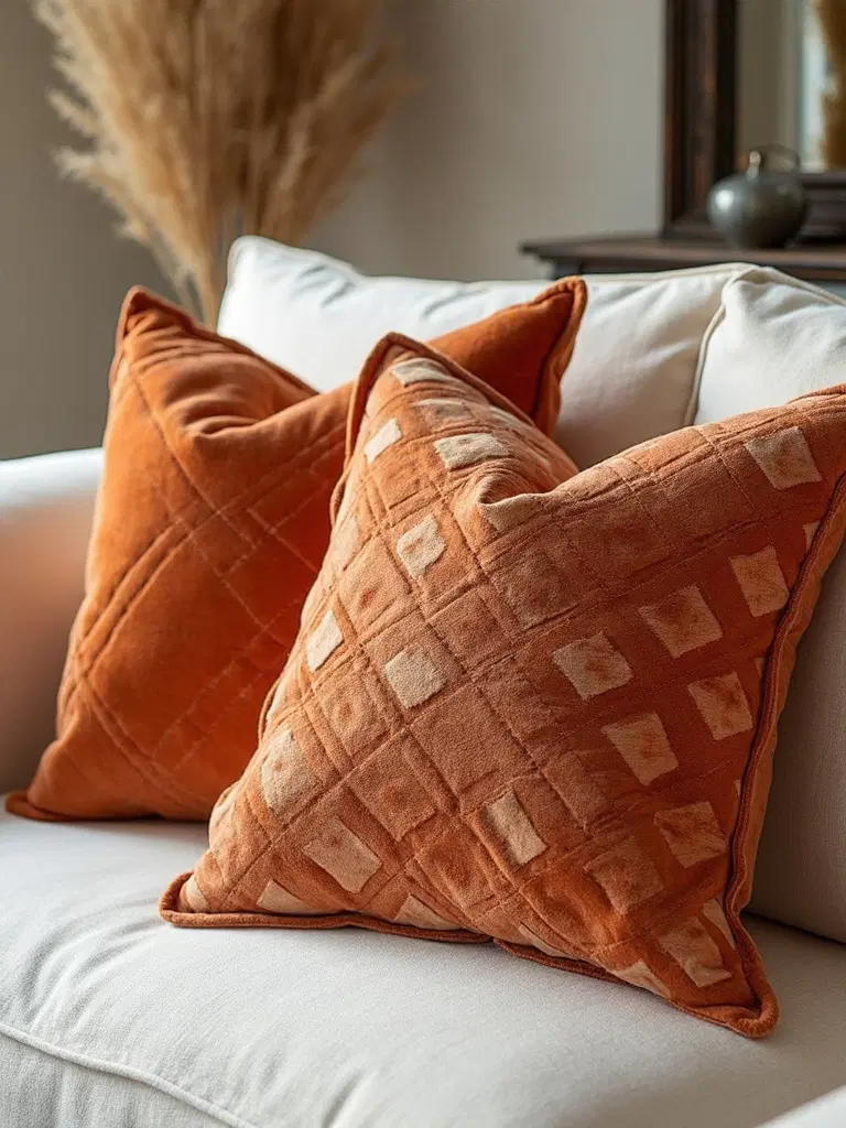 modern geometric autumn decorative pillows