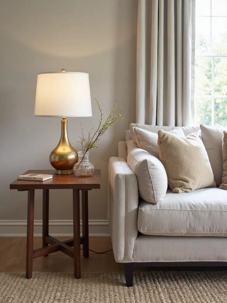 balanced proportions in side tables