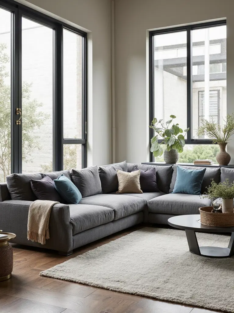 cozy corner sectional sofa for intimate gatherings