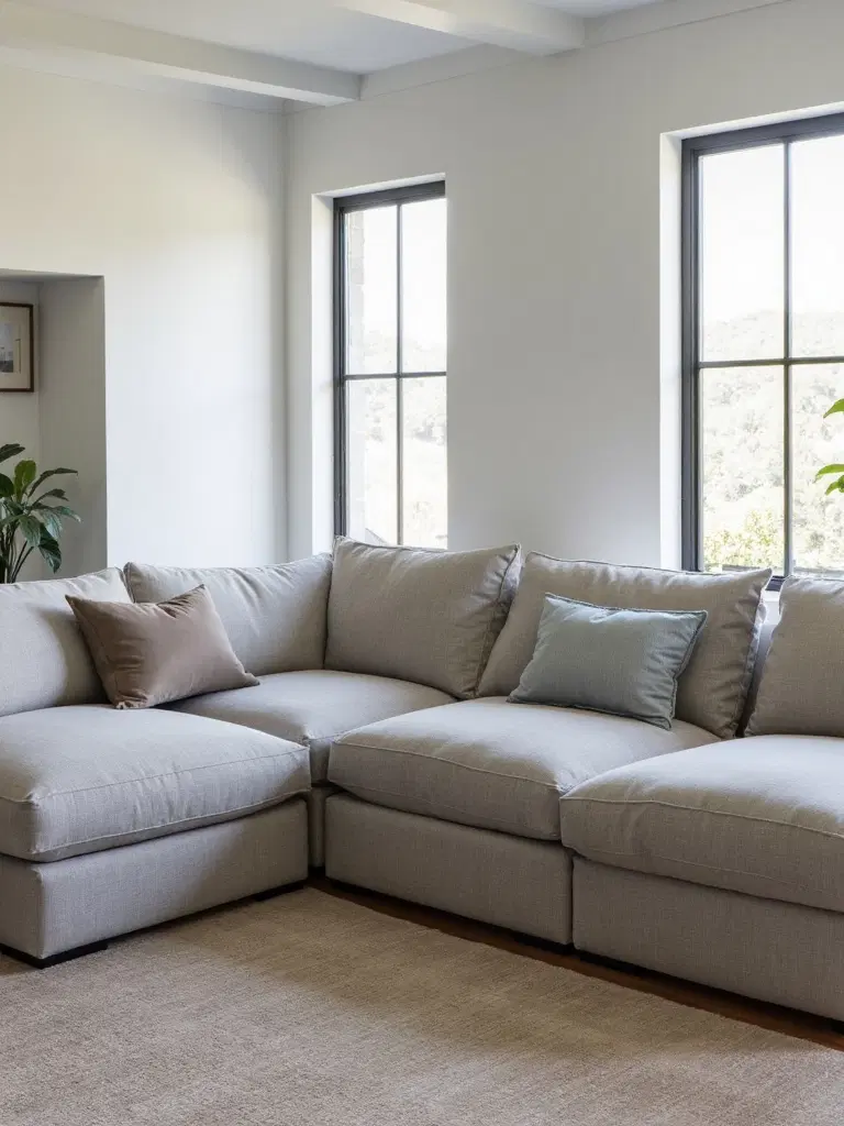 customizable modular sofa for adaptable seating