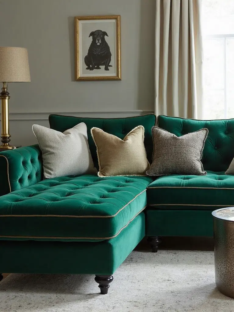 custom upholstered sofa tailored to space