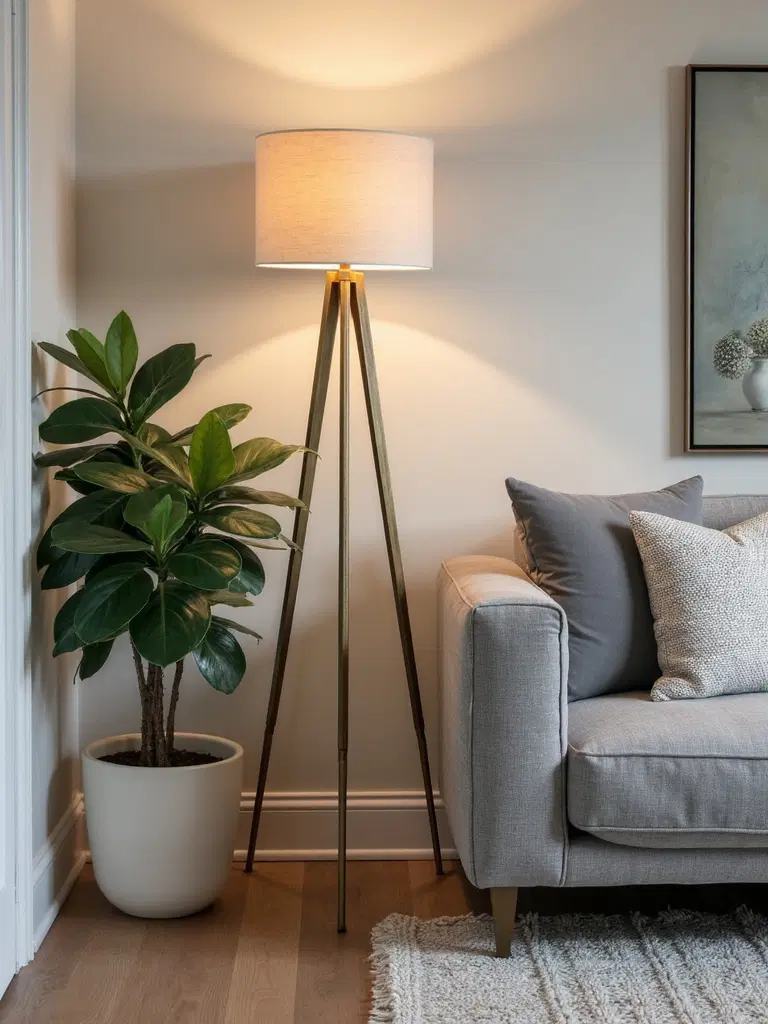 striking functional adjustable contemporary tripod lamps