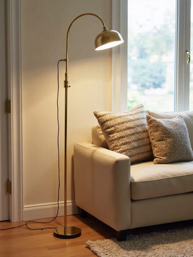 adjust ambiance with dimmable floor lamps