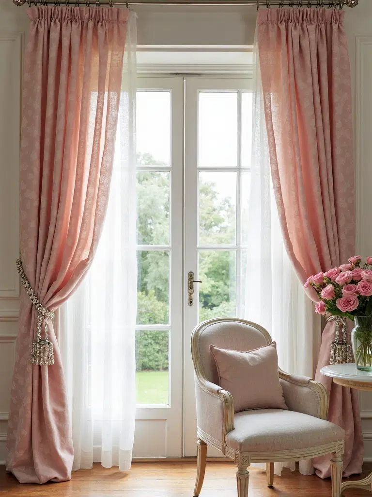 romantic floral window treatments