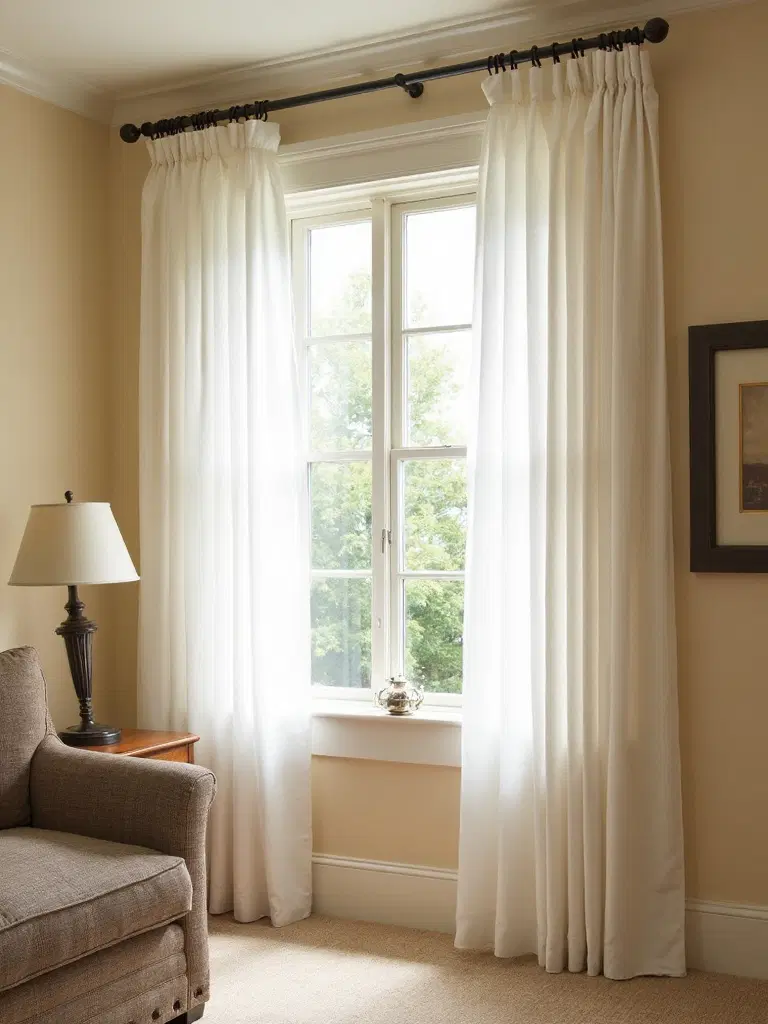 perfect corner curtain positioning