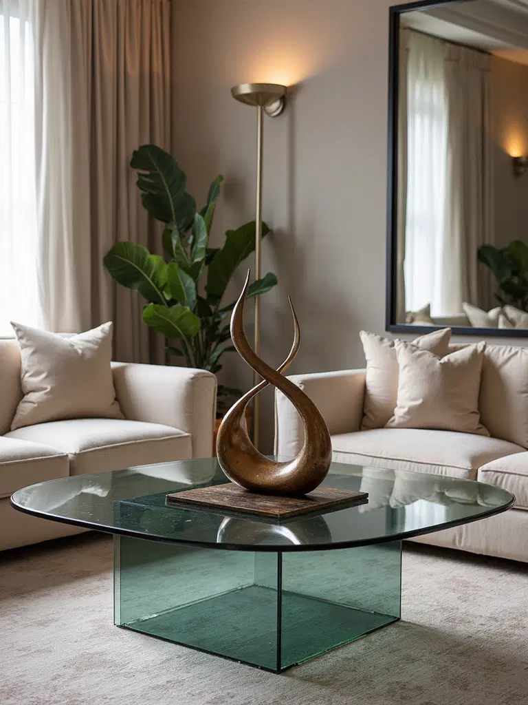 sculptural art captivates interior design