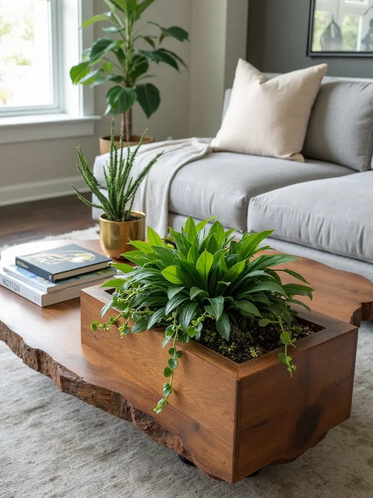 botanical coffee table focal points