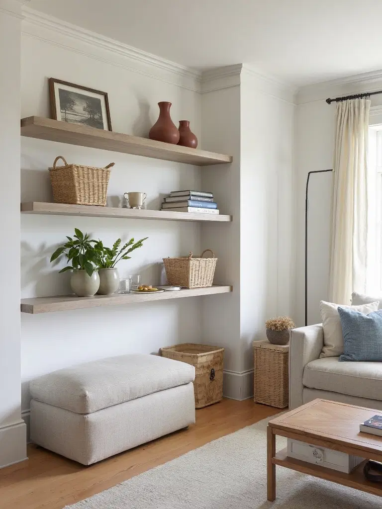 concealed storage minimalist living