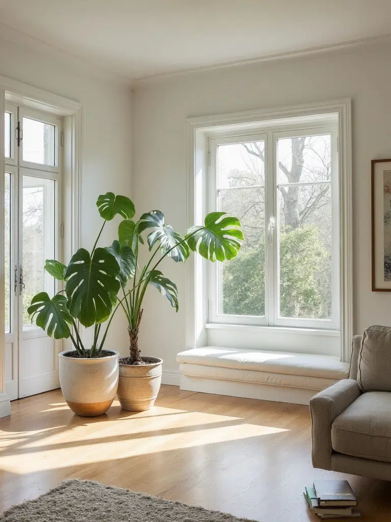 minimalist plants natural decor