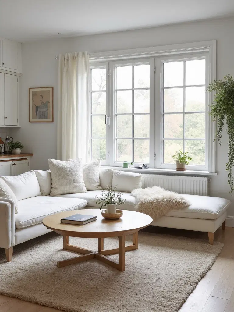 essentials for a functional Nordic minimalist living room