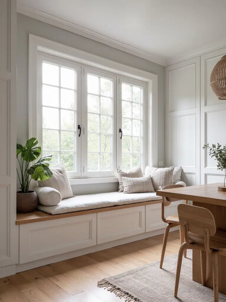 clever concealed storage within minimalist rooms