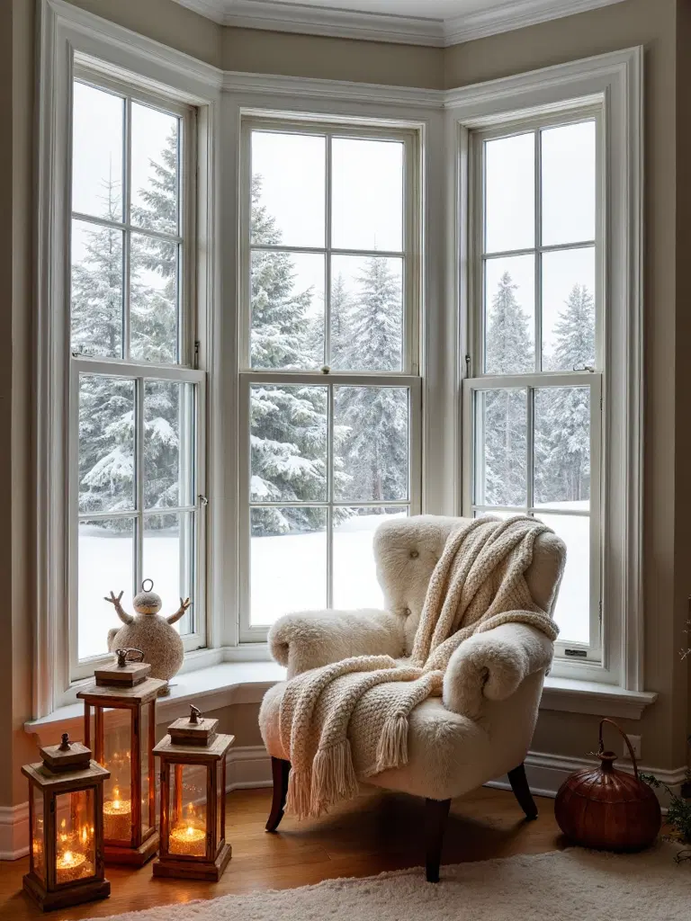 inviting nook with warm minimalist accents