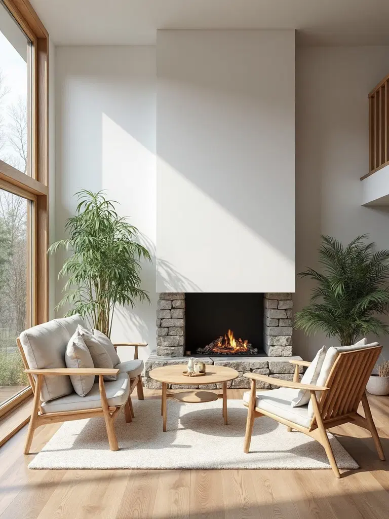 living area blending indoor-outdoor elements