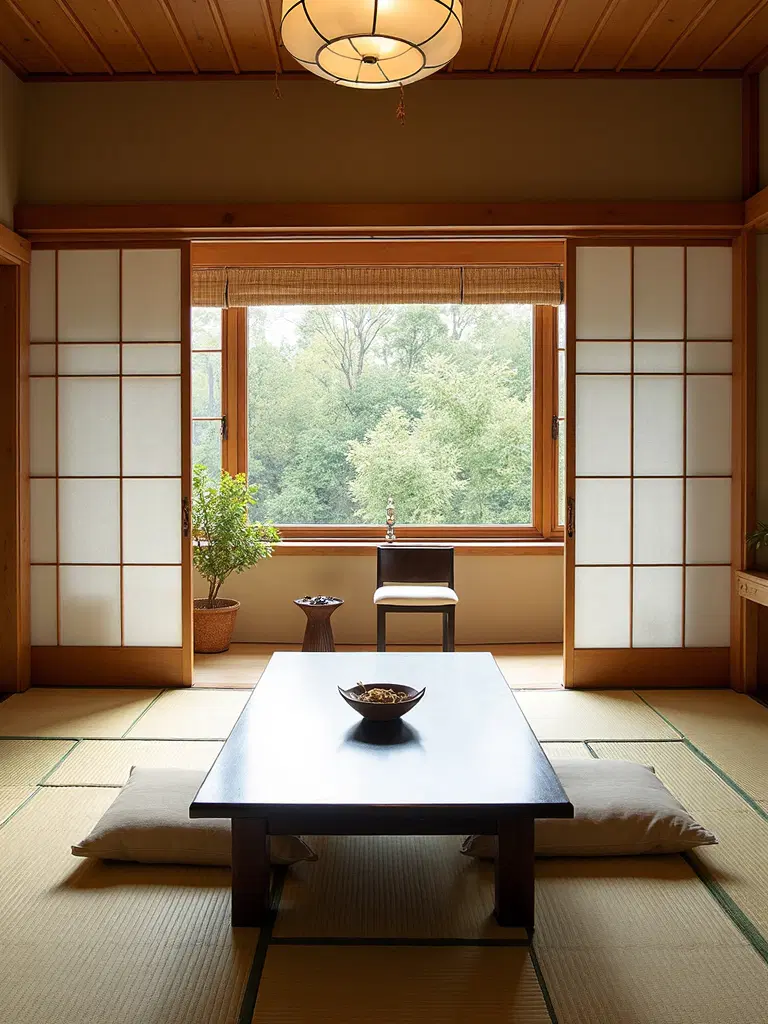 authentic japanese minimalist floor covering