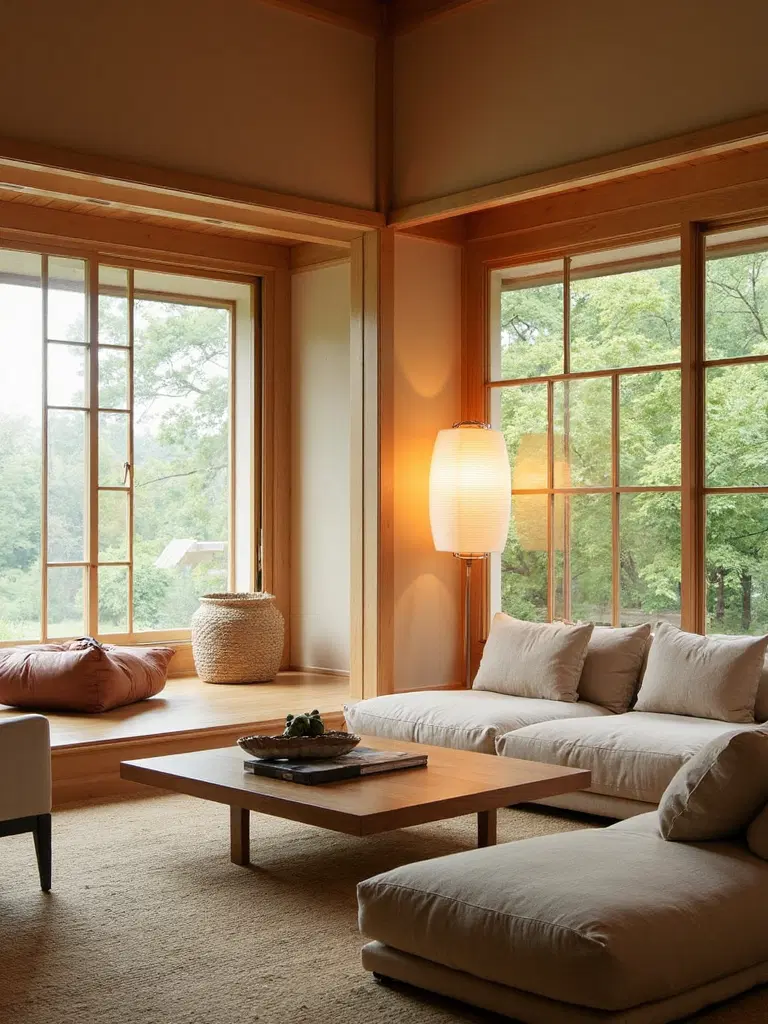 minimalist harmonious layered serene