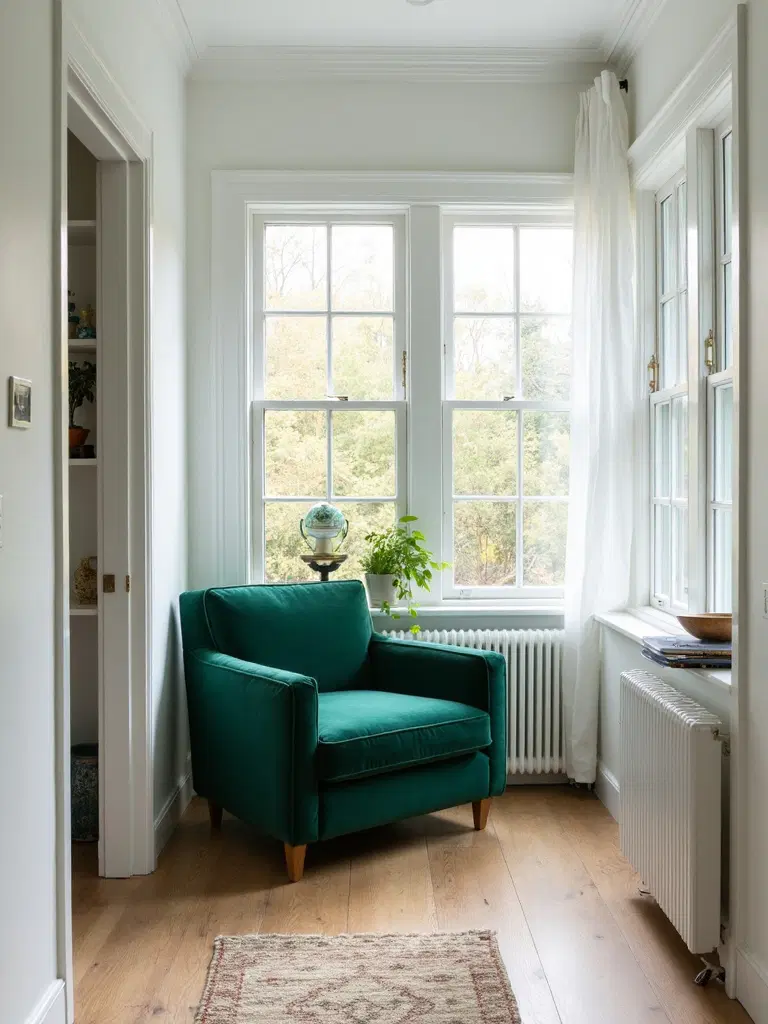 bold minimalist furniture as statement focal point