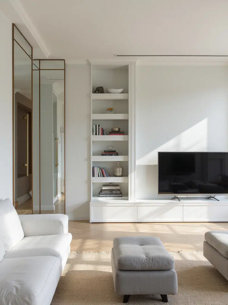 mirrors enhancing space and light