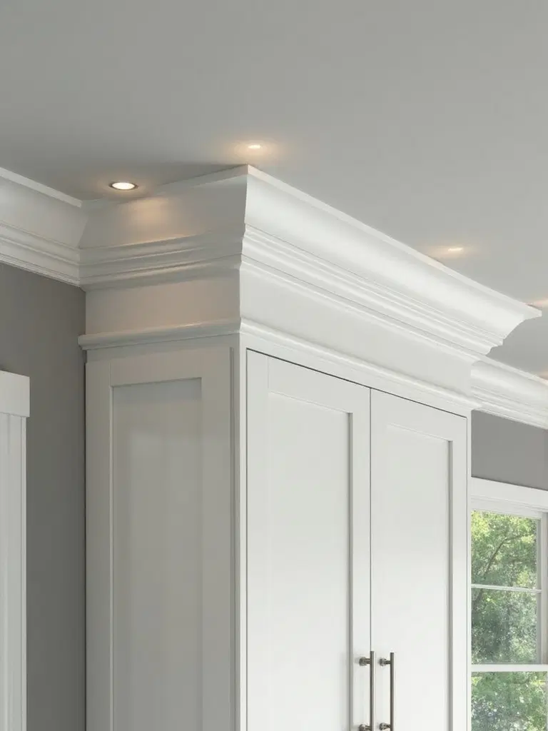 architectural focal point layered molding