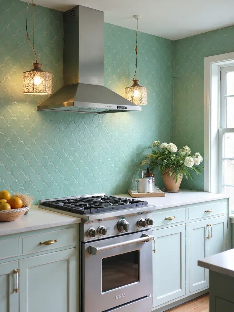 captivating handcrafted Zellige tile wall