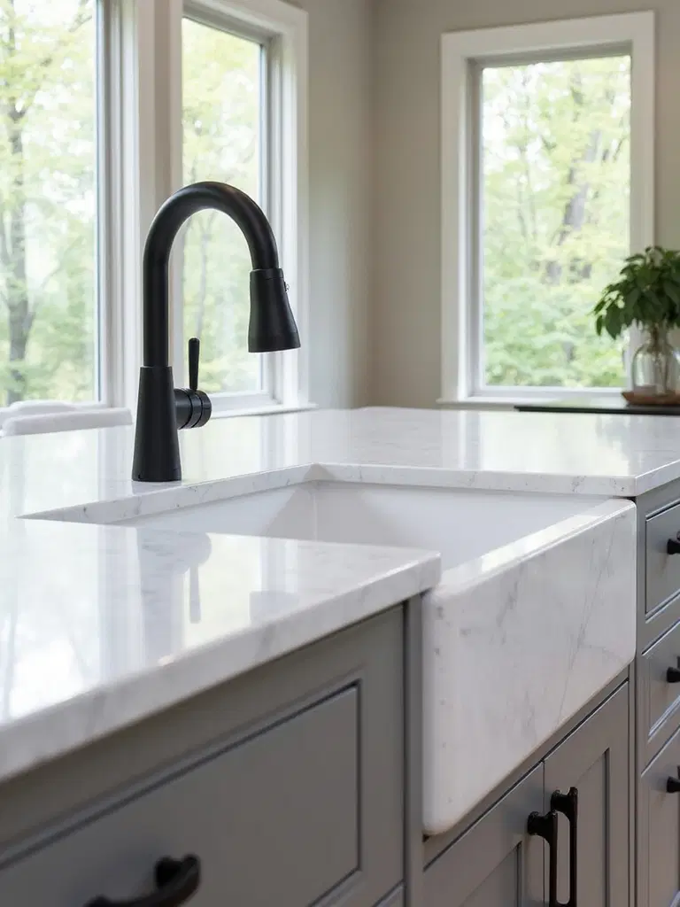 modern sleek minimalist kitchen countertops