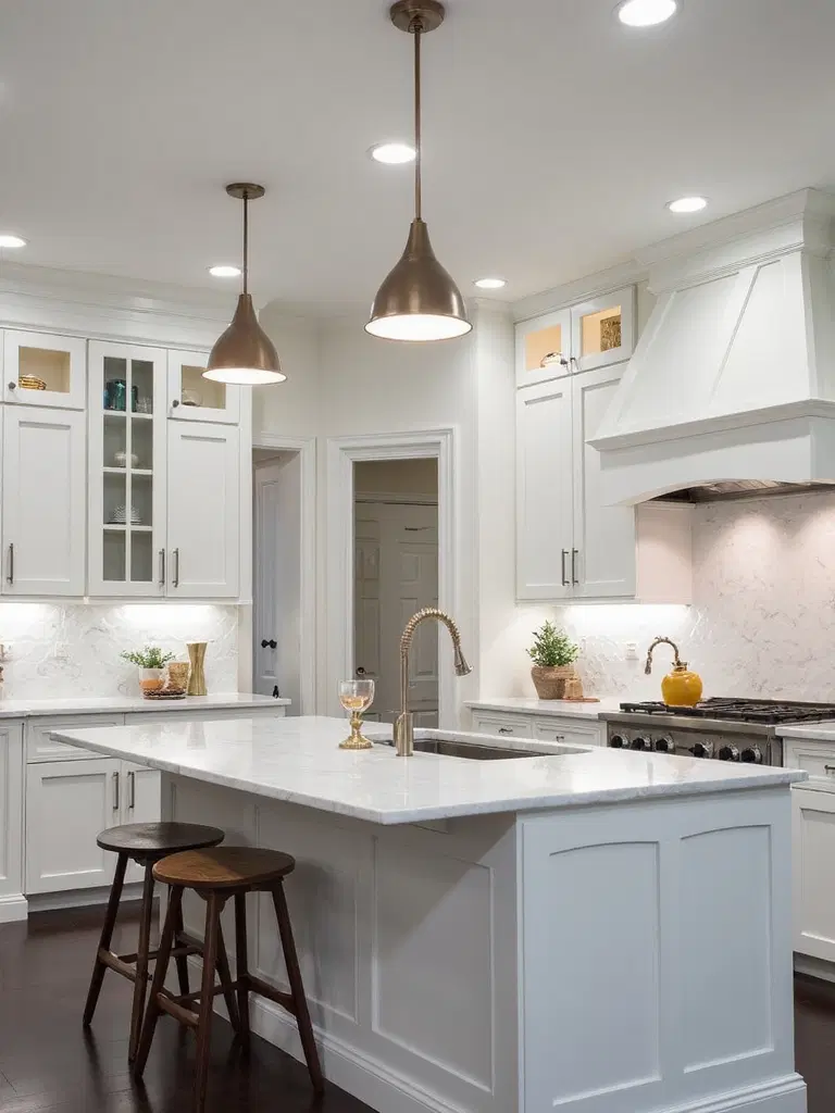 strategic minimalist kitchen lighting