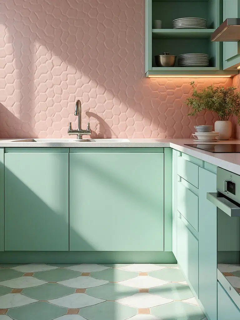retro vintage kitchen tile ideas