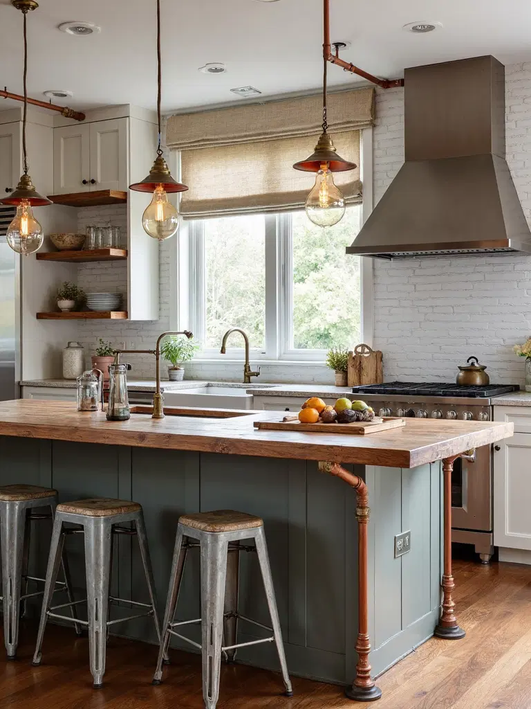 industrial vintage kitchen decor ideas