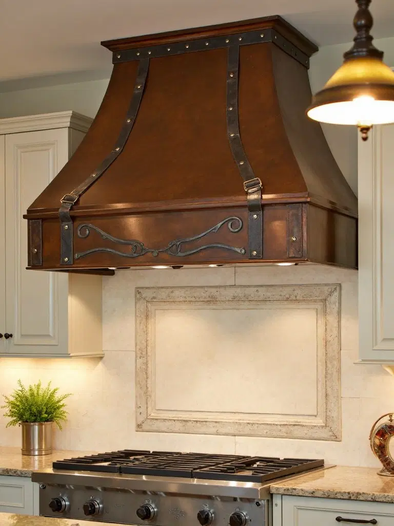 vintage iron rustic hood
