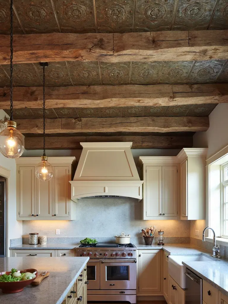 timeless vintage rustic tin ceilings